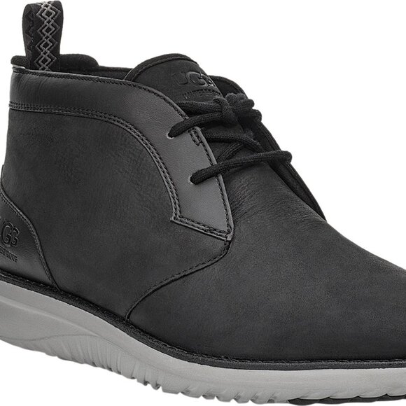UGG Union Mens Waterproof Chukka Boot 10M Black Leather